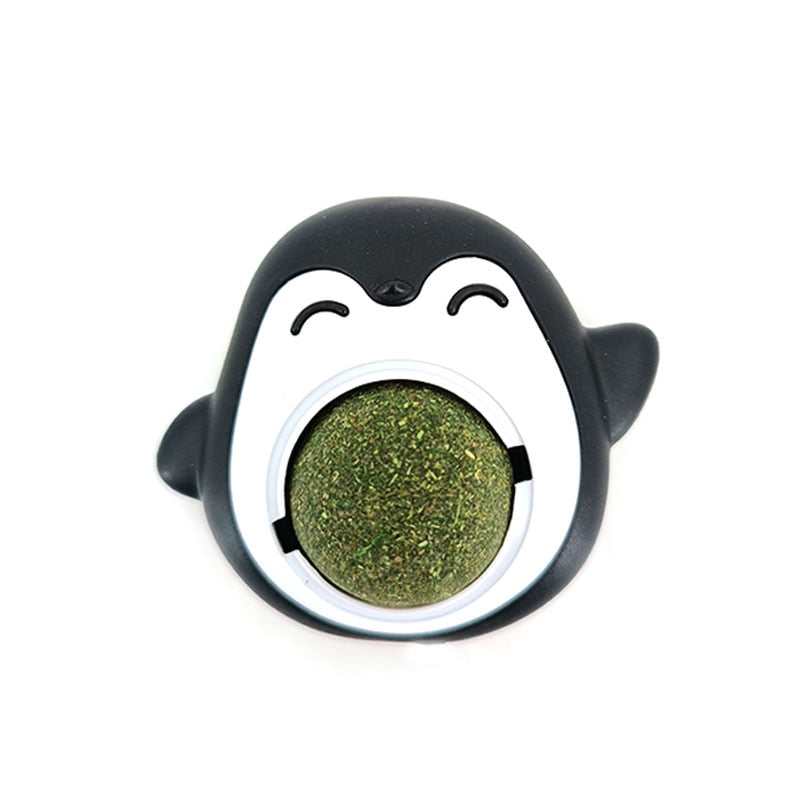 Natural Catnip Cat Wall Stick-on Ball Toy Treats Healthy Natural Removes
