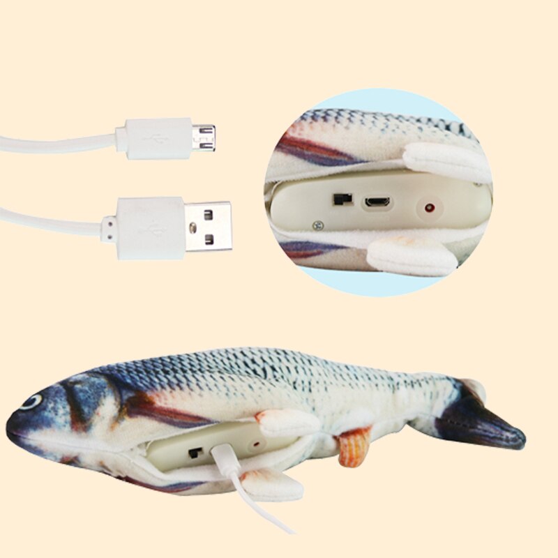 Cat Dog Toy Fish USB Charging Electric Floppy Simulation Fish