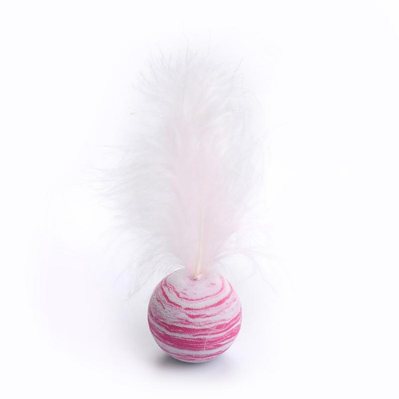 Cat toy Ball Feather Funny Cat Toy Star Ball Plus Feather Ball Throwing Toys