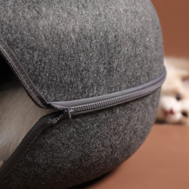 Donut Cat Bed Pet Cat Tunnel Interactive Game Toy Cat Bed