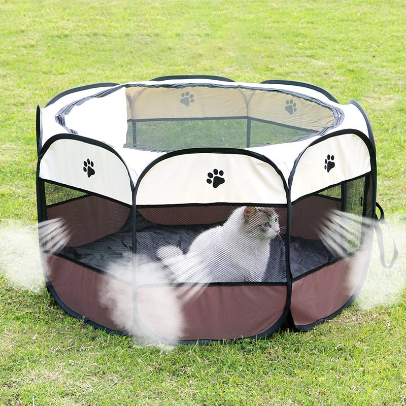 Folding Pet Tent for Cats Dogs Portable Outdoor Cat Bed