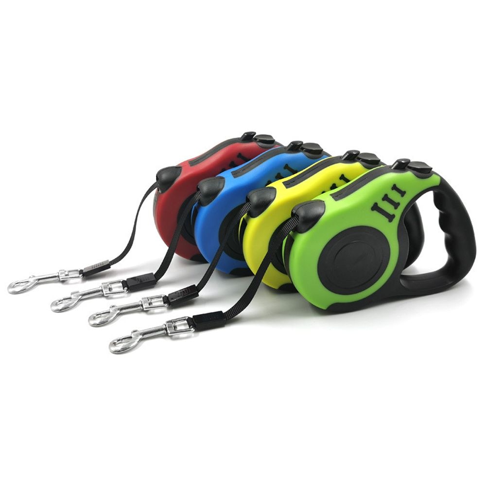 3m/5m Dog Leash Lead Automatic Nylon Dog Collar Extension