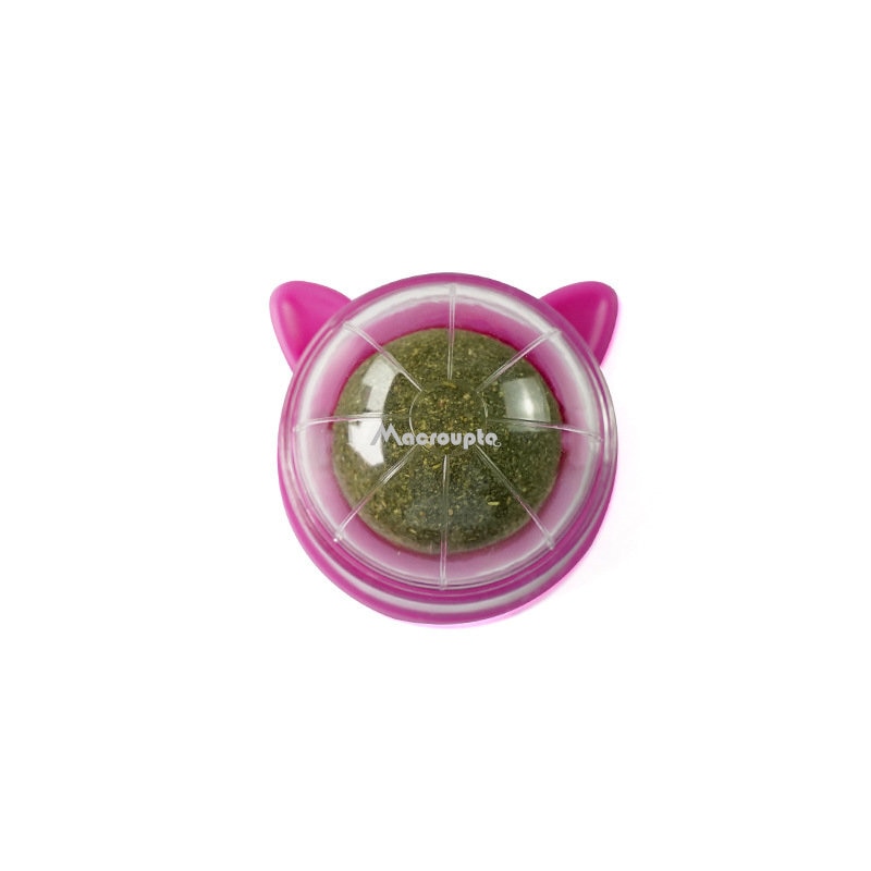 Natural Catnip Cat Wall Stick-on Ball Toy Treats Healthy Natural Removes