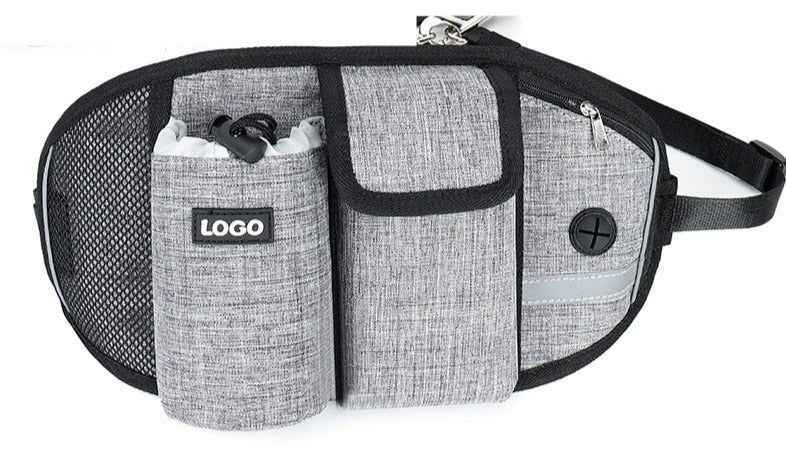 Running Training Dog Walking Waist Bag Reflective Elastic Traction Rope