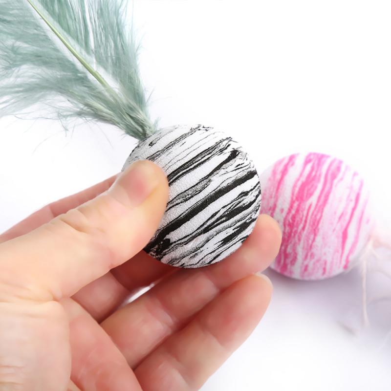 Cat toy Ball Feather Funny Cat Toy Star Ball Plus Feather Ball Throwing Toys