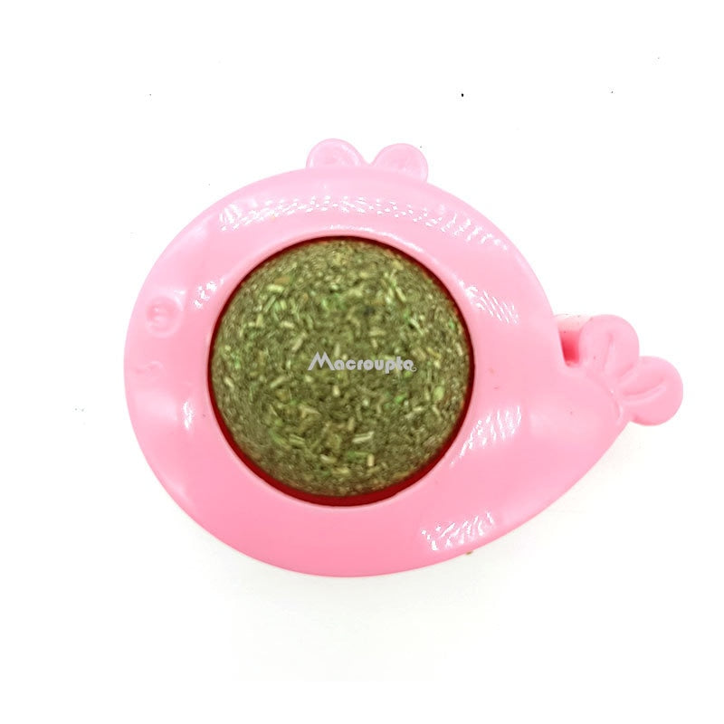 Natural Catnip Cat Wall Stick-on Ball Toy Treats Healthy Natural Removes