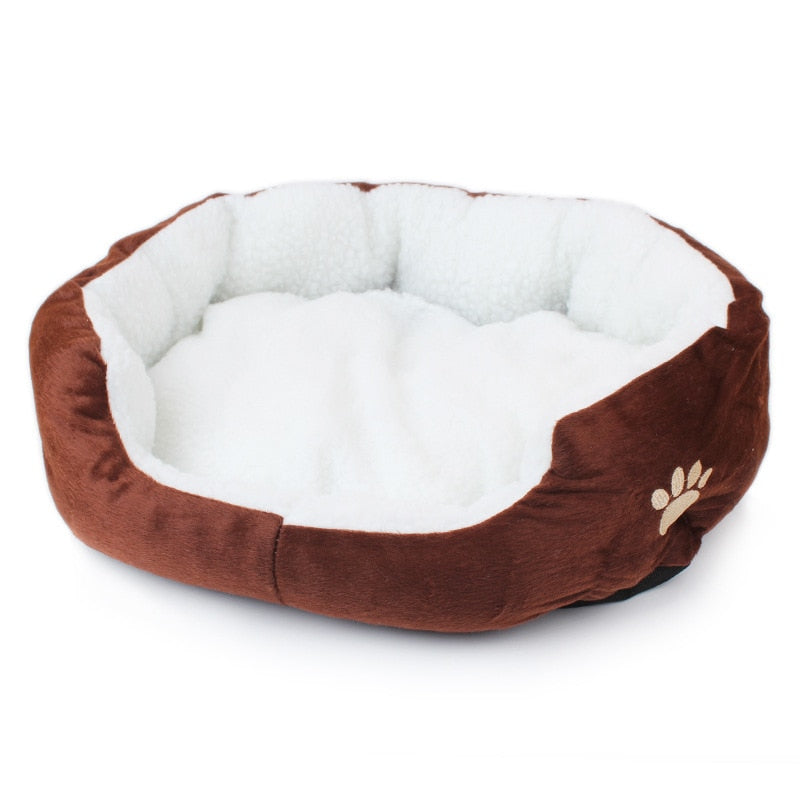 Pet Dog Bed Cashmere Warming Hot Dog Bed House Soft Dog Lounger