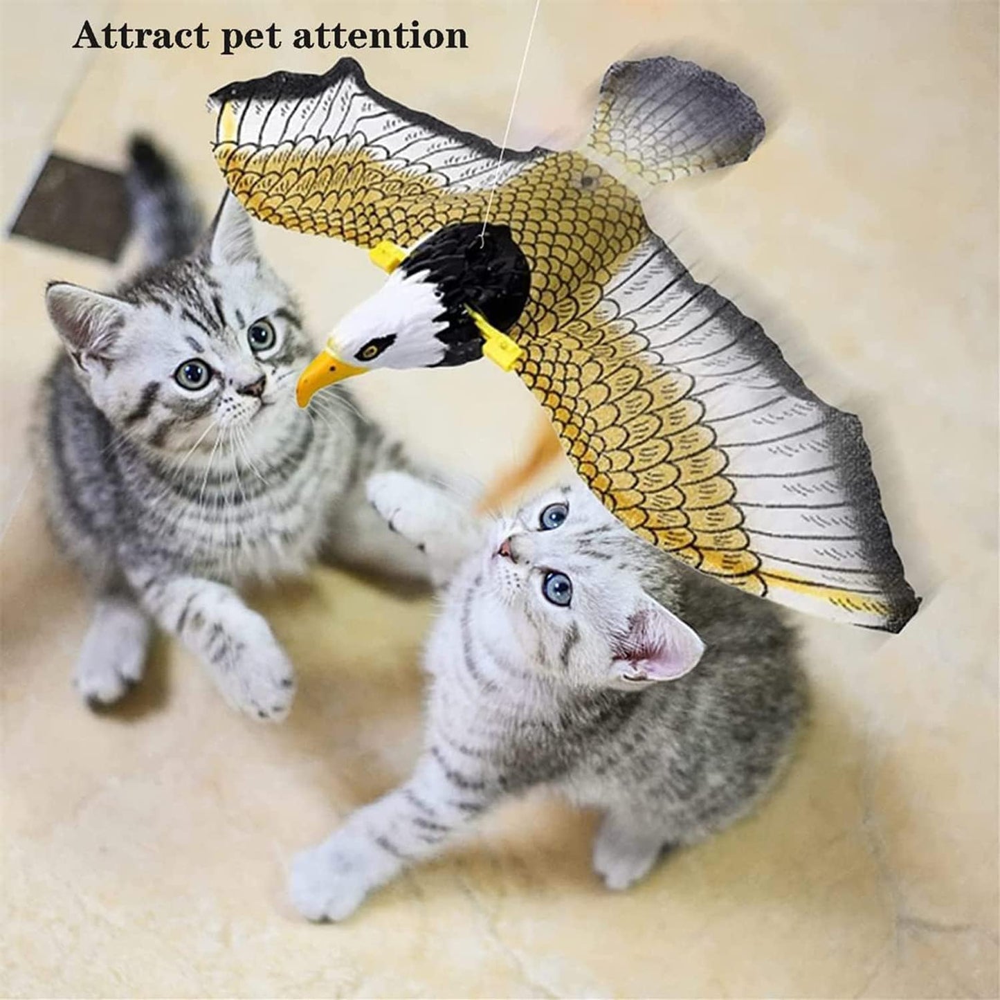 Electric Flying Bird Cat Toy Bird Simulation Interactive Hanging Parrot