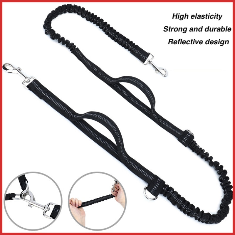 Running Training Dog Walking Waist Bag Reflective Elastic Traction Rope