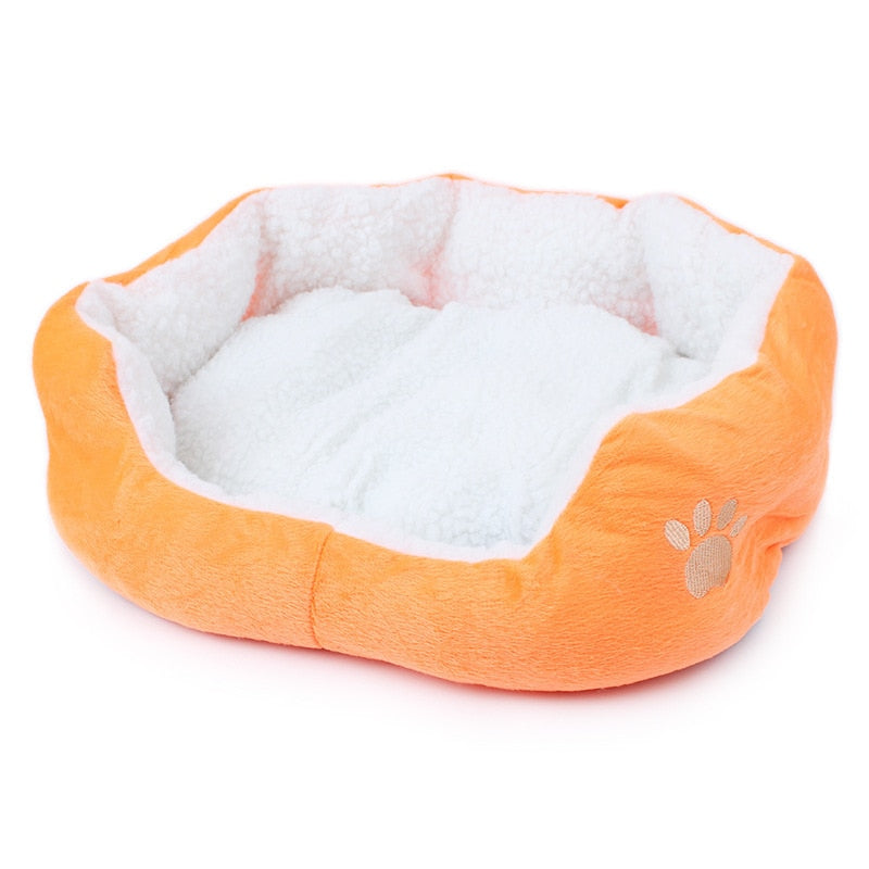 Pet Dog Bed Cashmere Warming Hot Dog Bed House Soft Dog Lounger