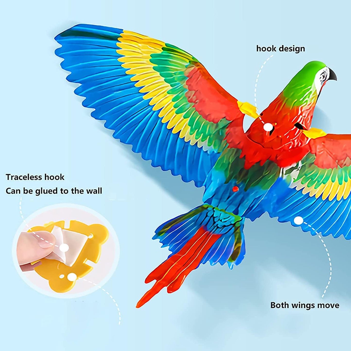 Electric Flying Bird Cat Toy Bird Simulation Interactive Hanging Parrot