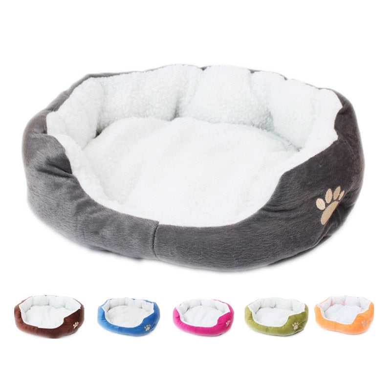 Pet Dog Bed Cashmere Warming Hot Dog Bed House Soft Dog Lounger