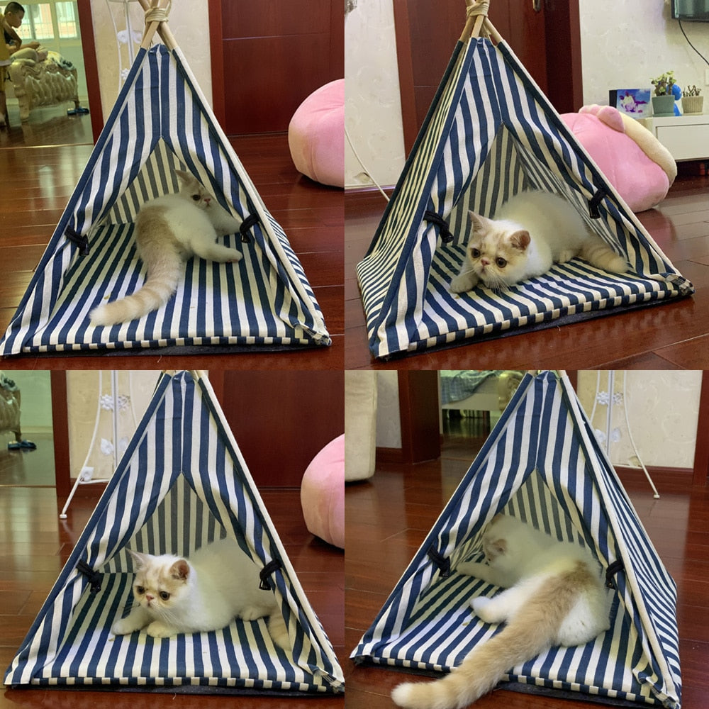 Fashion Cat Tent Nest Warm Cats Puppy Sleeping Bed Mat Indoor