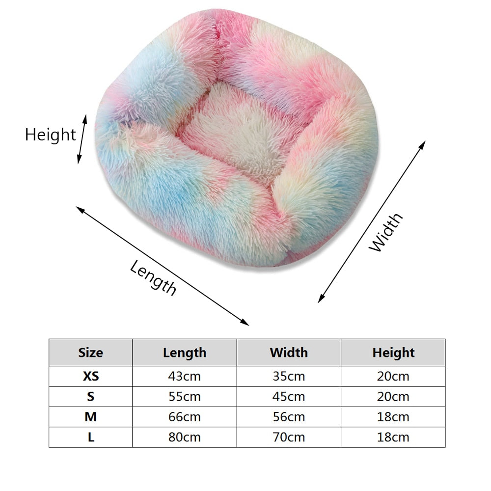 Dog Bed Plush Warm Pet Sleeping Cushion Cat House Basket