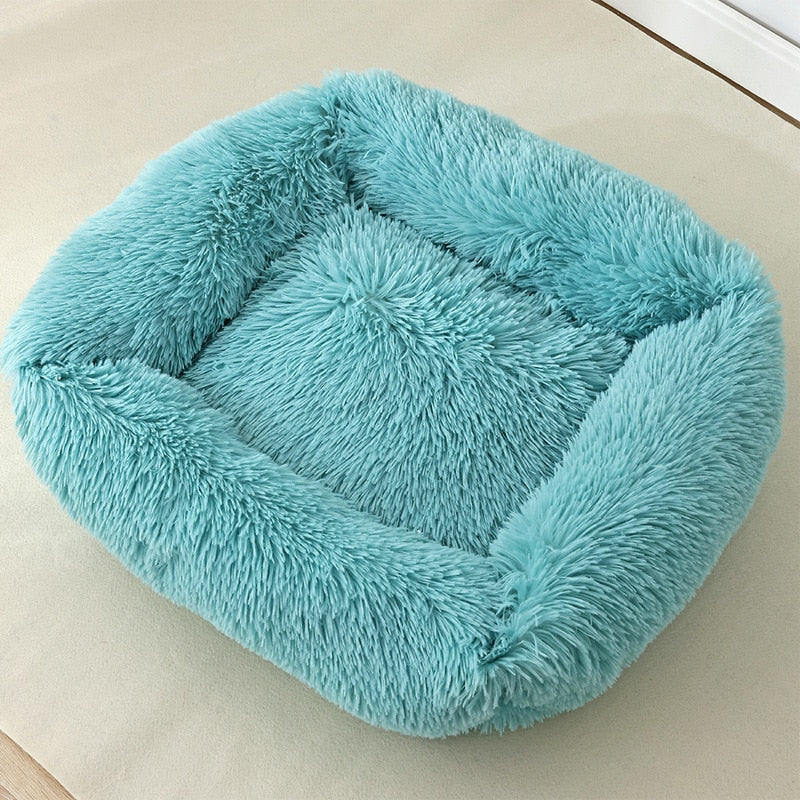 Dog Bed Plush Warm Pet Sleeping Cushion Cat House Basket