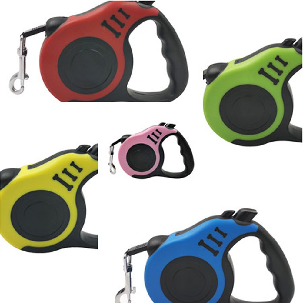 3m/5m Dog Leash Lead Automatic Nylon Dog Collar Extension