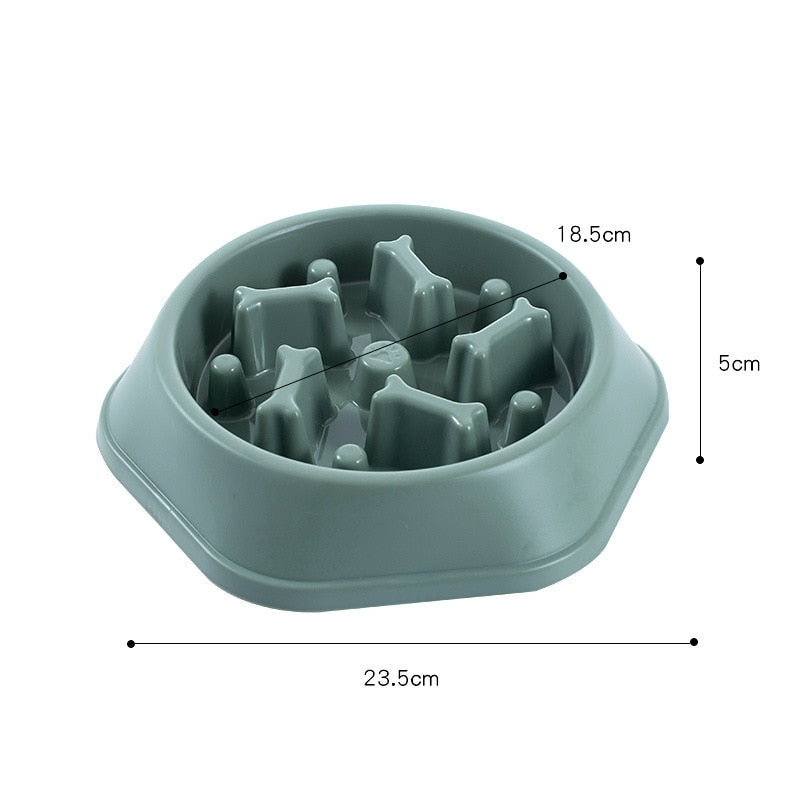 Pet Dog Bowl Dog Slow Feeder Bowl Puppy Cat Slow Eating Dish Bowl