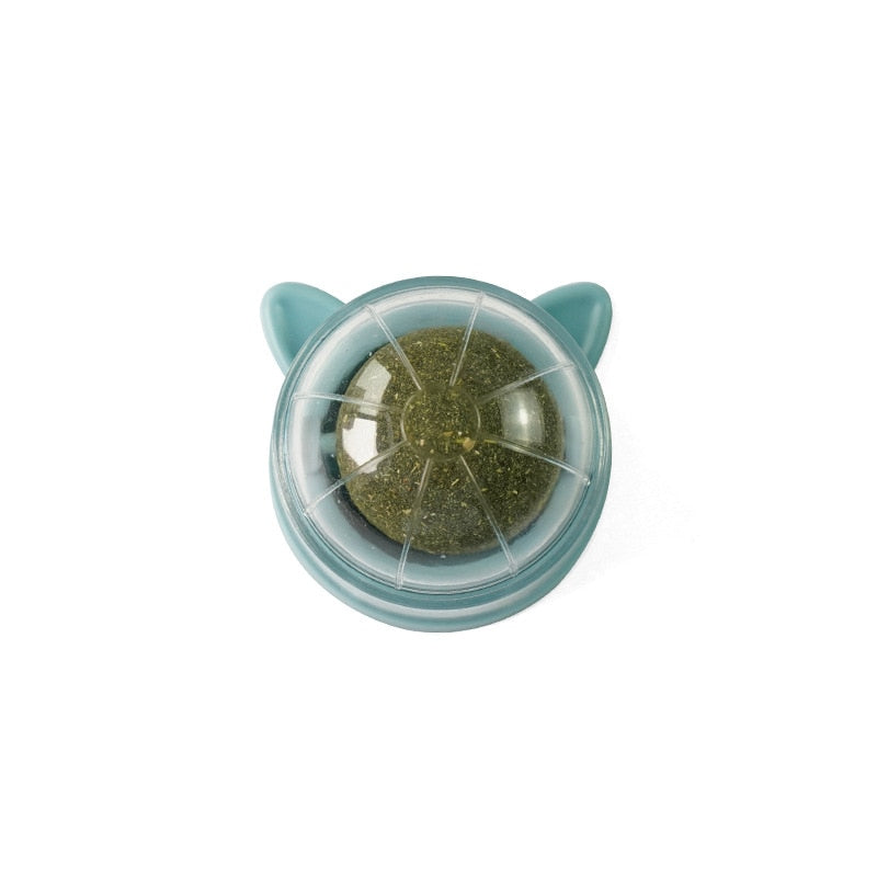 Natural Catnip Cat Wall Stick-on Ball Toy Treats Healthy Natural Removes