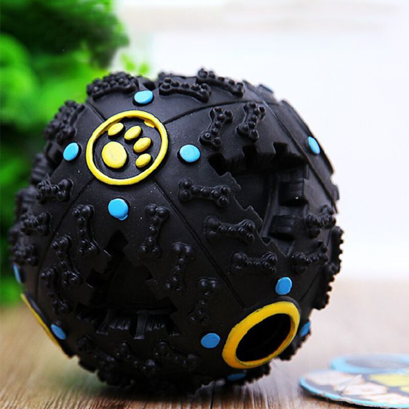 Leaky Food Ball Strange Barking Sound Teeth Resistant Bite Vocal Toys