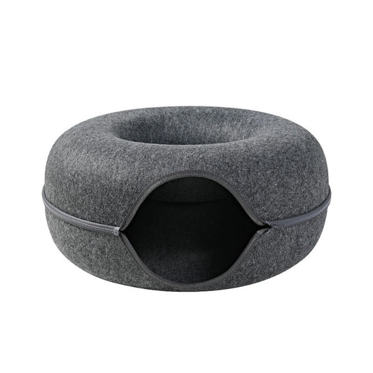 Donut Cat Bed Pet Cat Tunnel Interactive Game Toy Cat Bed