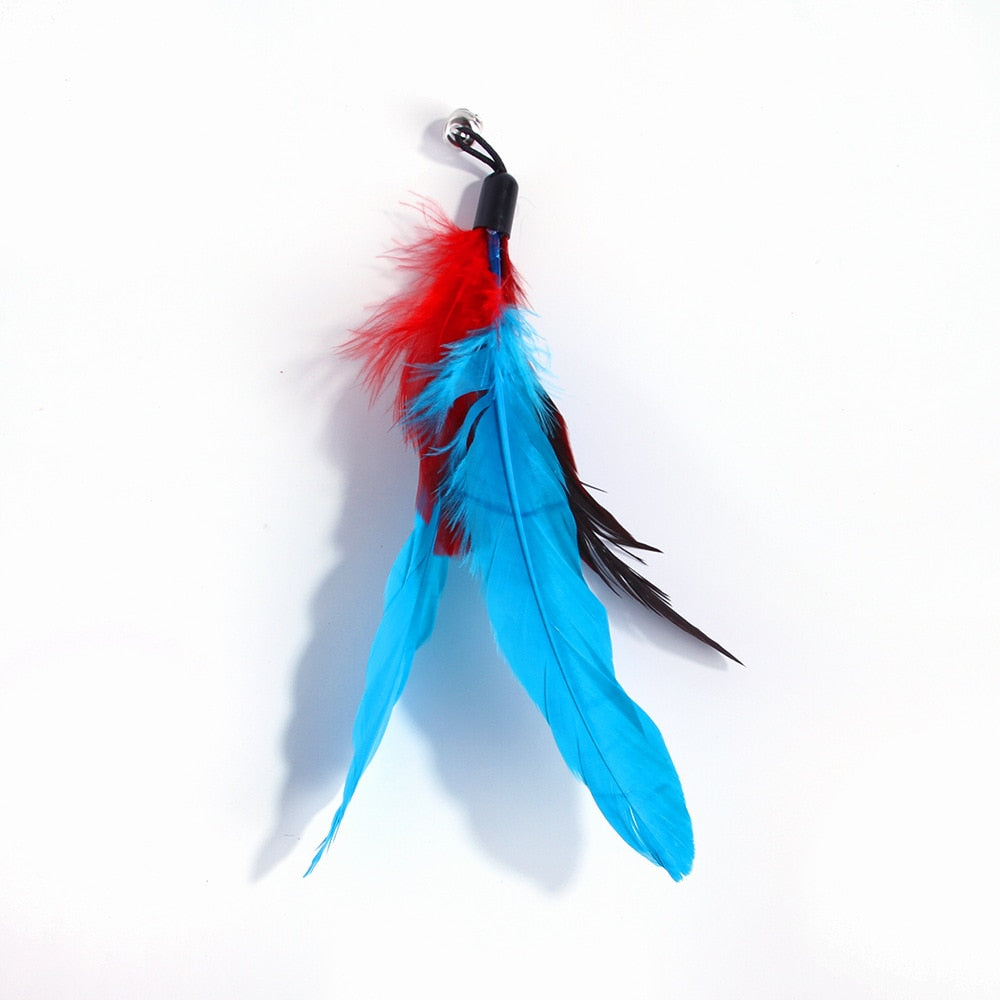 Wire Feather Cat Tickling Stick Pet Products for Cats Pet Cat Toys