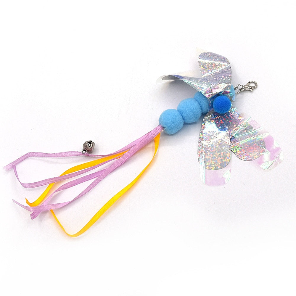 Wire Feather Cat Tickling Stick Pet Products for Cats Pet Cat Toys