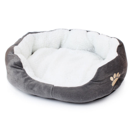 Pet Dog Bed Cashmere Warming Hot Dog Bed House Soft Dog Lounger