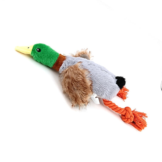 Dog Chew Toys Cute Plush Duck Sound Toy Stuffed Squeaky