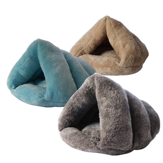 Pet Bed Super Soft Washable Plush  Kennel Deep Sleep  Litter Mat