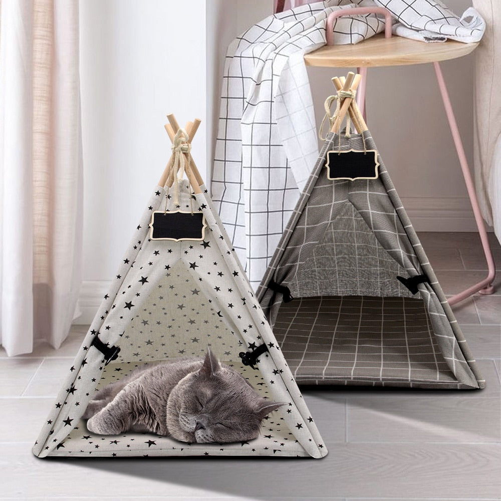 Fashion Cat Tent Nest Warm Cats Puppy Sleeping Bed Mat Indoor