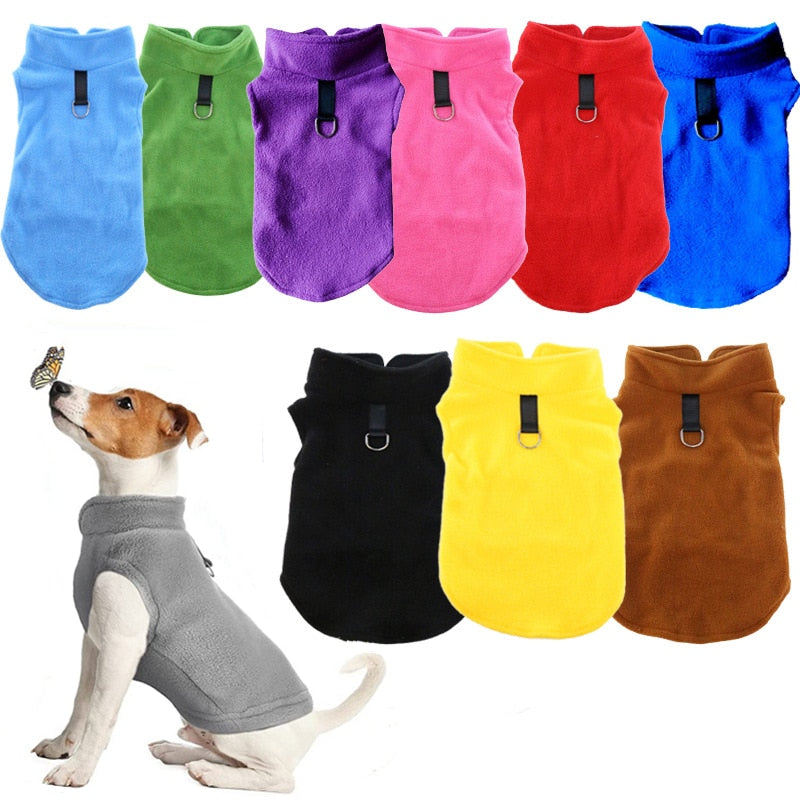 Soft Fleece Dog Clothes For Small Dogs Spring Summer Puppy Cats