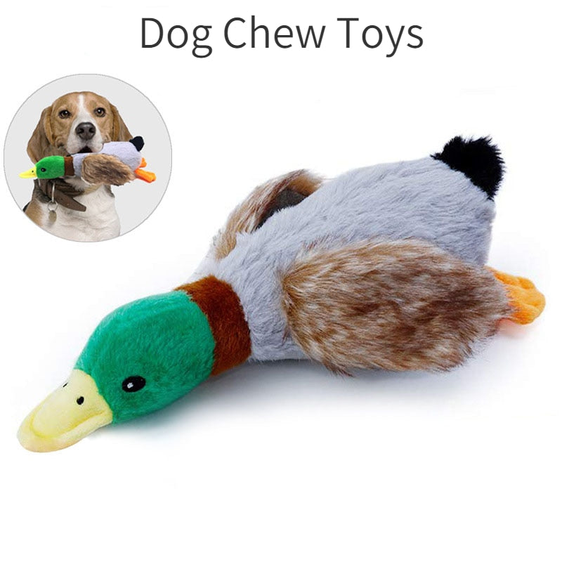 Dog Chew Toys Cute Plush Duck Sound Toy Stuffed Squeaky